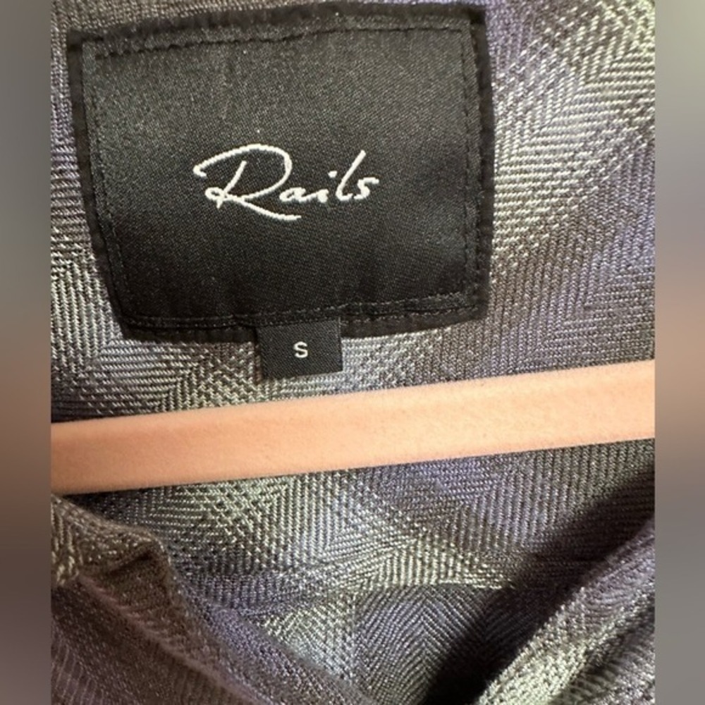 Rails Hunter Purple Gray Plaid Button Down Shirt Women's Small Soft Casual - Picture 4 of 5